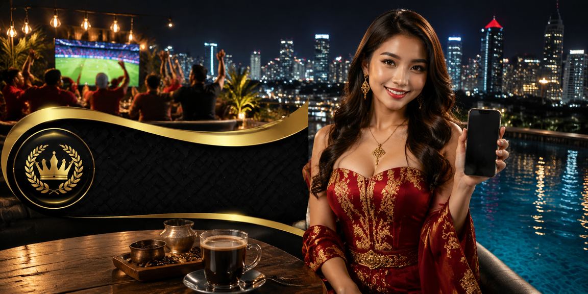 Anggota VIP menikmati bonus referral sambil minum kopi di kafe
